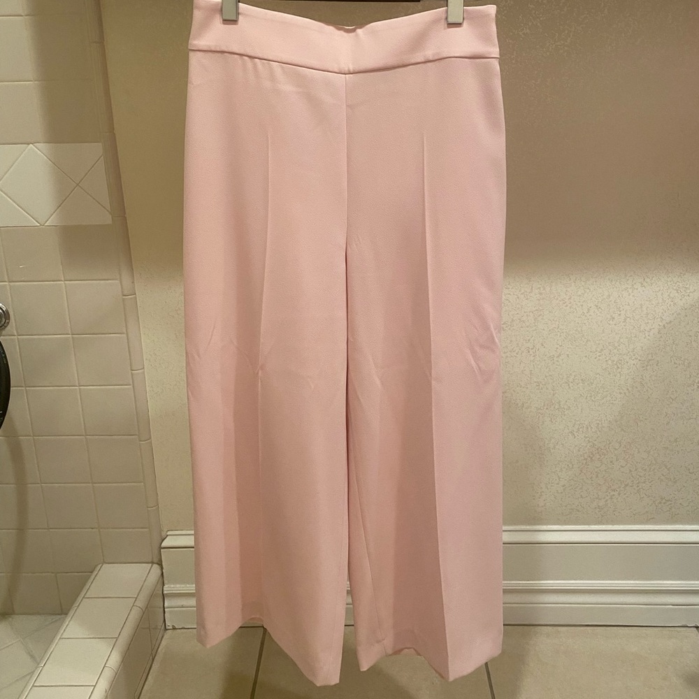 Brand New Zara baby pink wide legged trouser